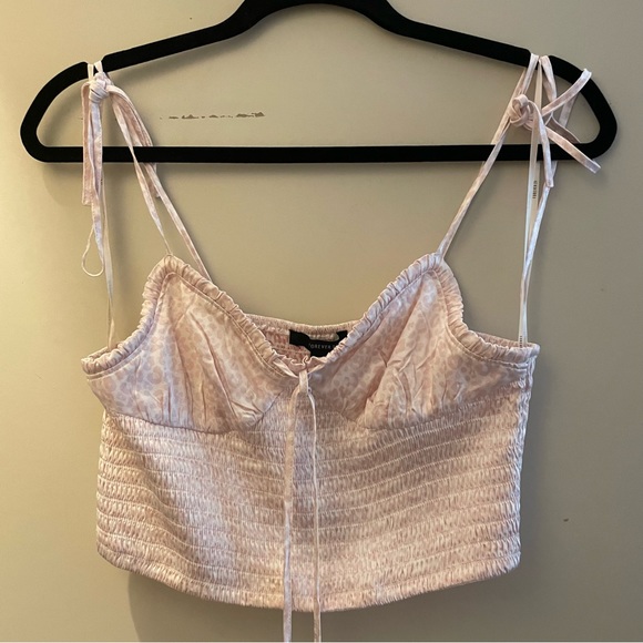 Silk cheetah print party crop - Picture 2 of 2